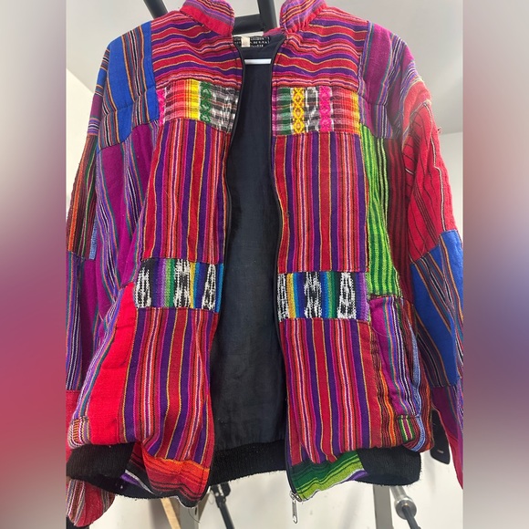 Colorful Striped Patchwork Jacket - Picture 3 of 5